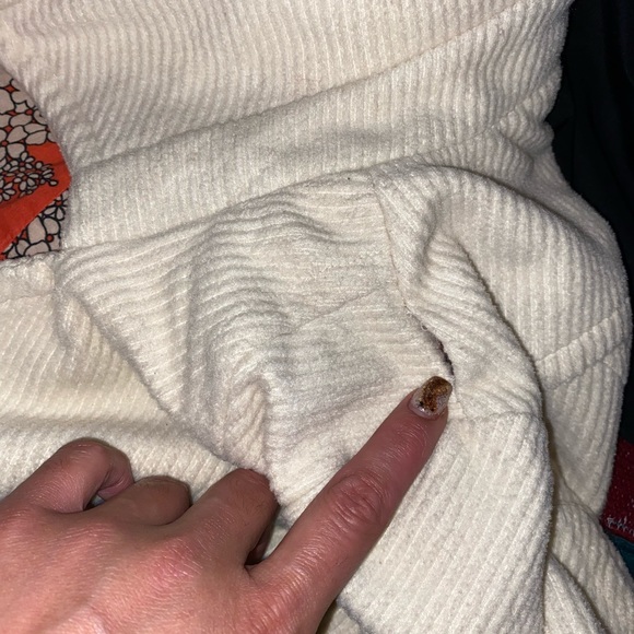 Flying Tomato Cream Floral Boho Long Peacoat Coat - Picture 6 of 9